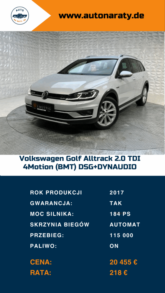 volkswagen golf alltrack 2.0 tdi 4motion (bmt) dsg+dynaudio